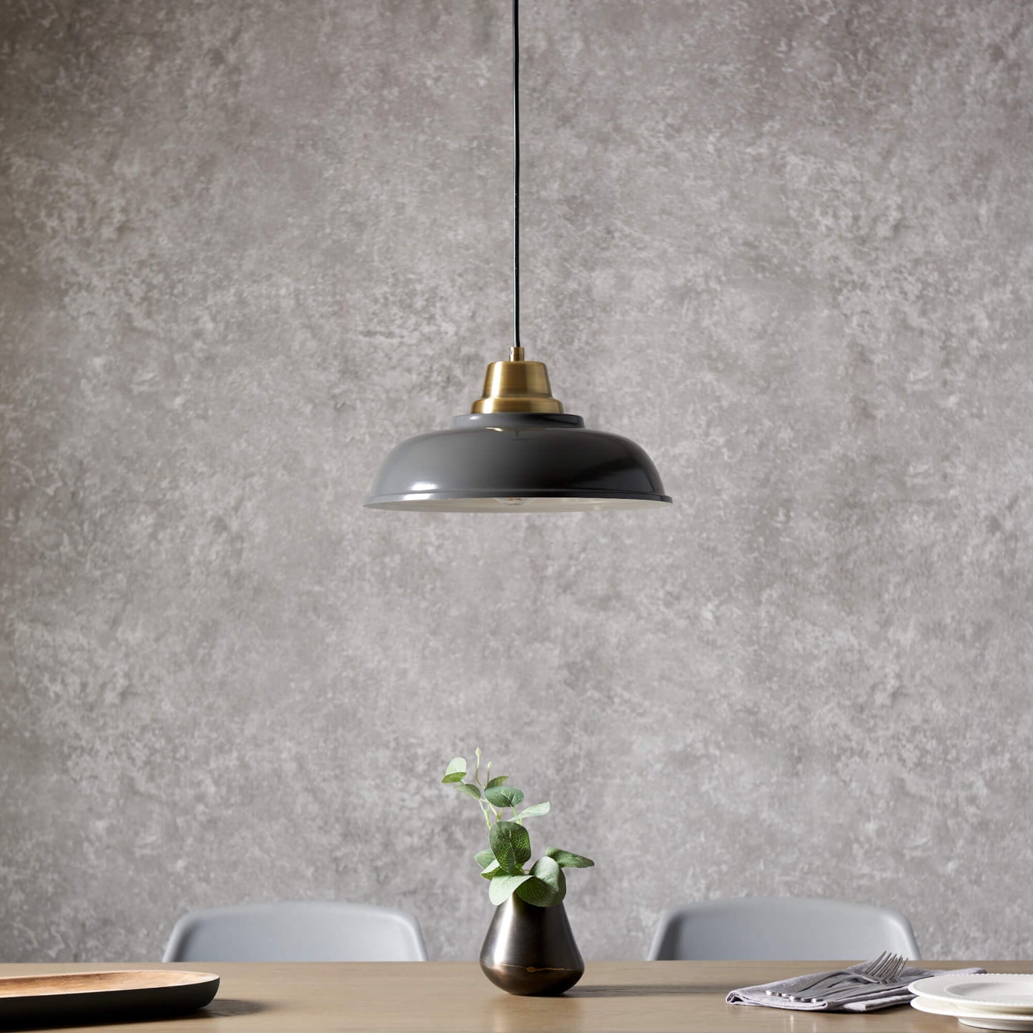 Bakewell Grey Pendant