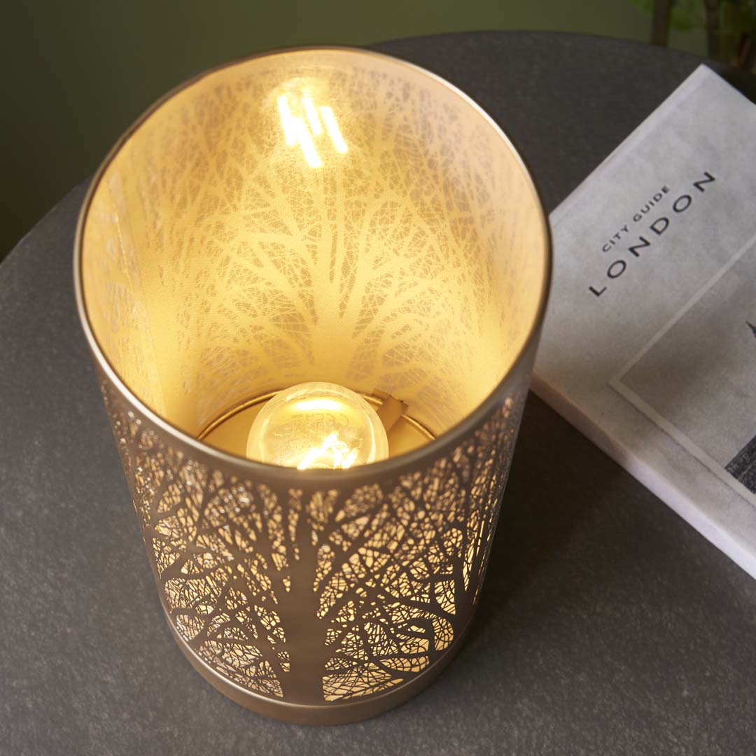 Mason Antique Brass Touch Table Lamp