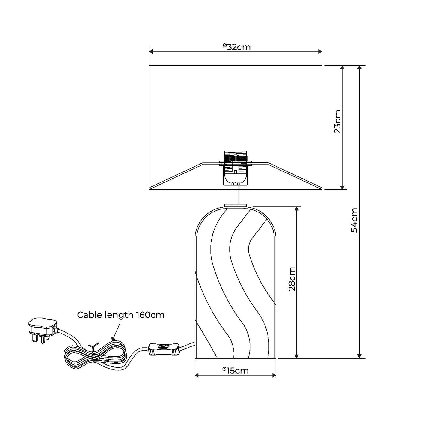 Robyn Glass Table Lamp
