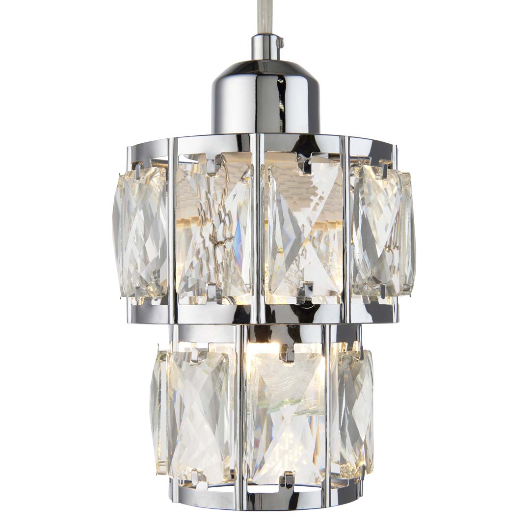 Darla Small Chrome Ceiling Light Pendant
