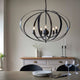 Midnight 5 Light Matte Black Pendant Ceiling Light