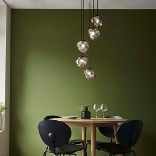 Molten 5 Light Smokey Ceiling Light Pendant