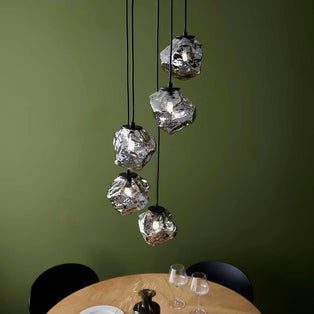 Molten 5 Light Smokey Ceiling Light Pendant