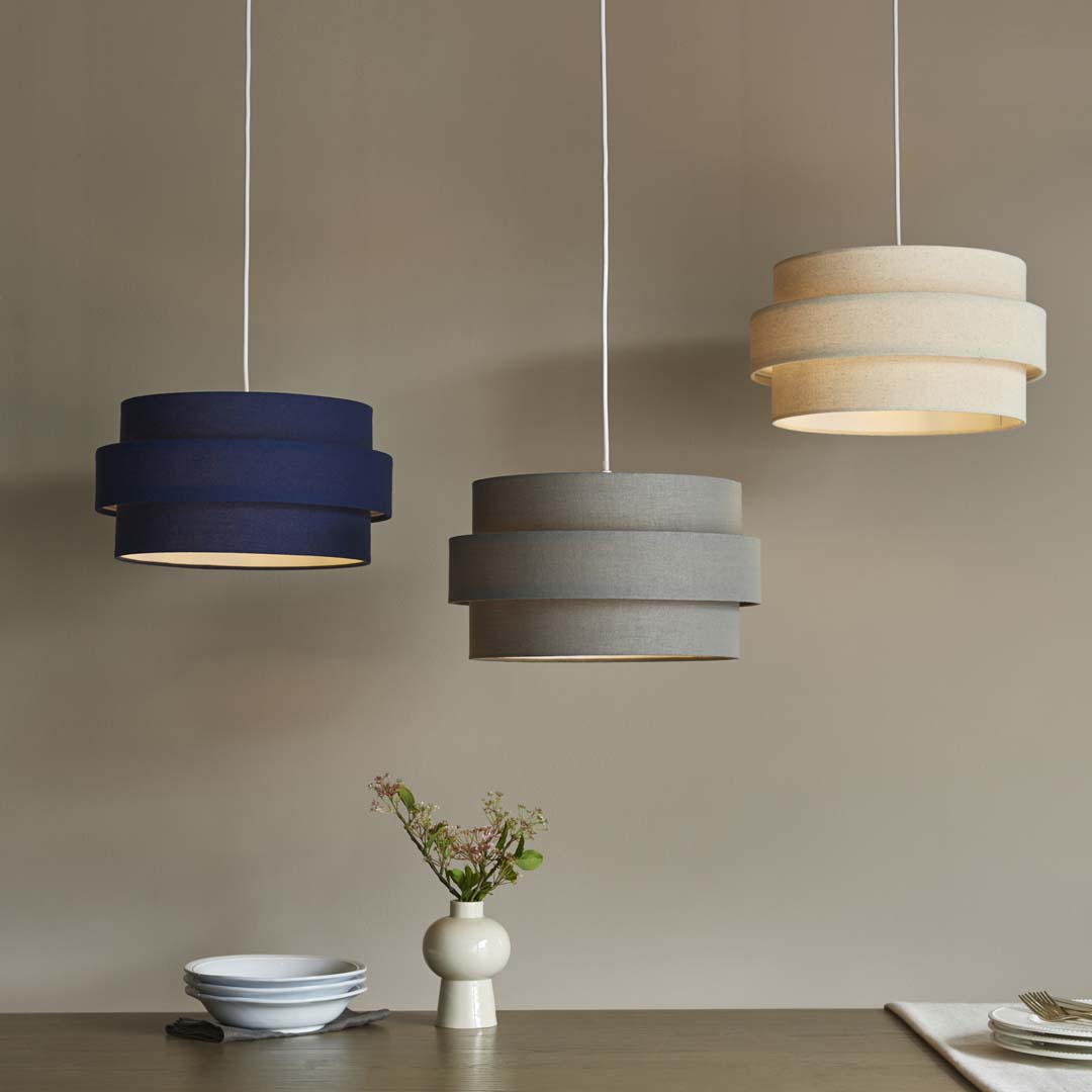 Ziggy Charcoal Easy-Fit Pendant