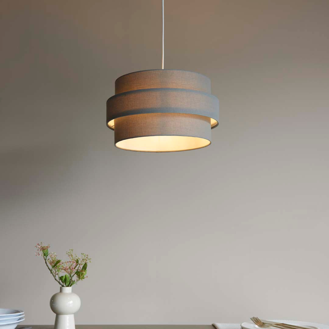 Ziggy Charcoal Easy-Fit Pendant