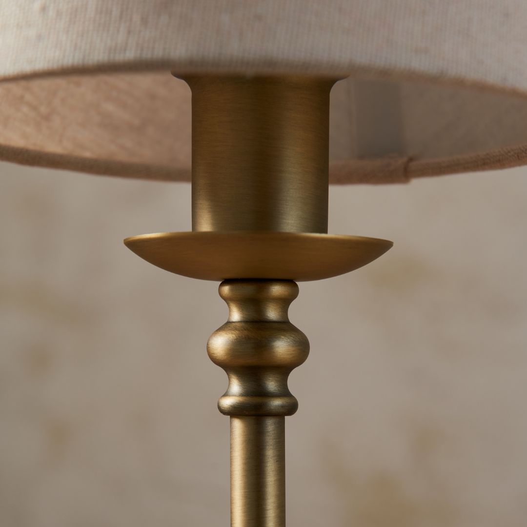 Fable Antique Brass LED Rechargeable Touch Table Lamp