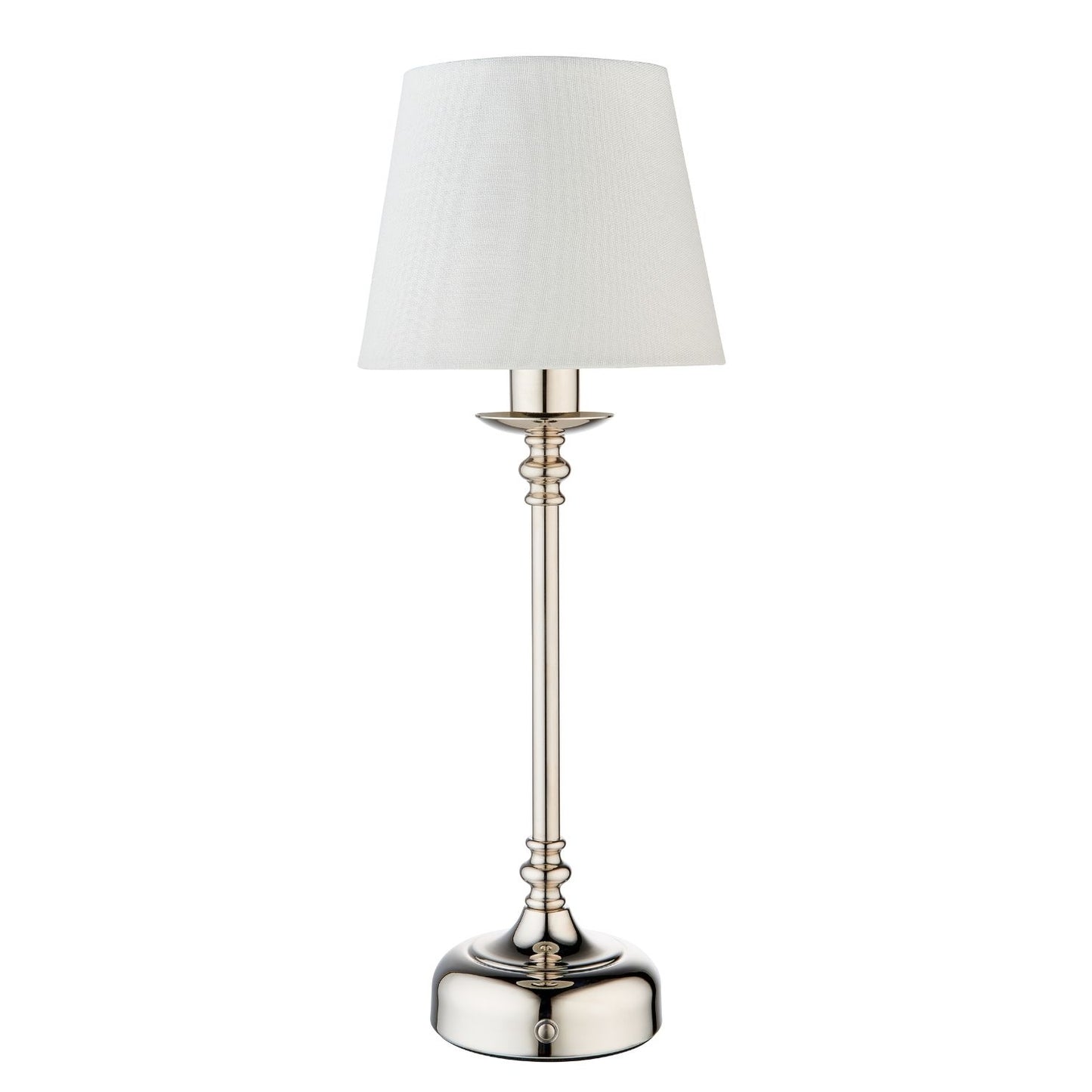 Fable Polished Chrome LED Rechargeable Touch Table Lamp
