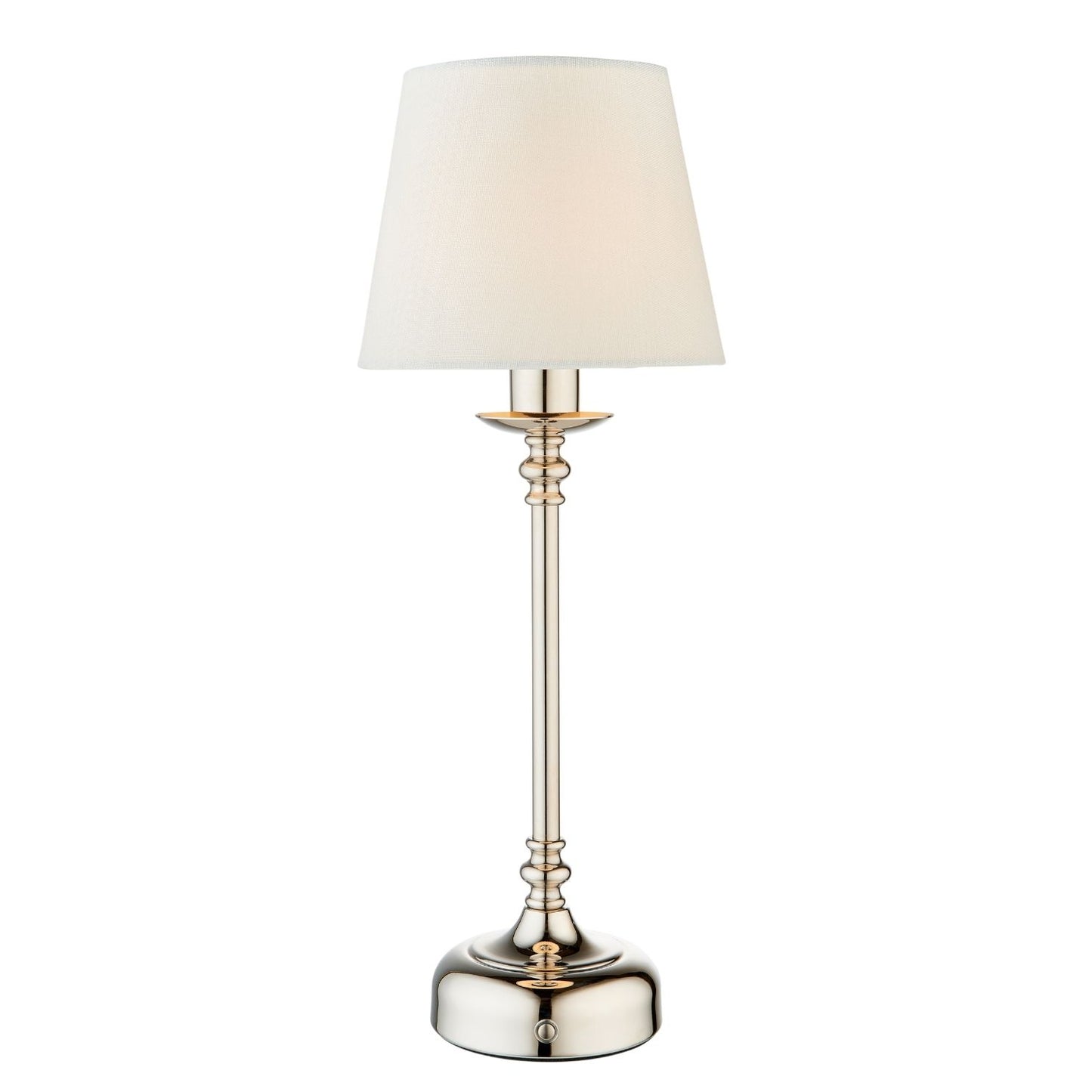Fable Polished Chrome LED Rechargeable Touch Table Lamp