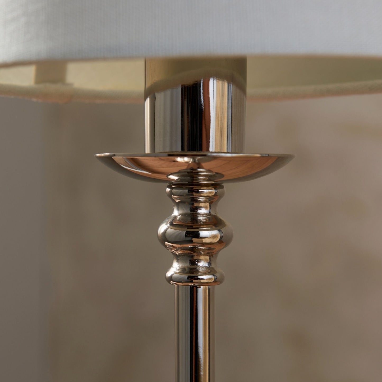 Fable Polished Chrome LED Rechargeable Touch Table Lamp
