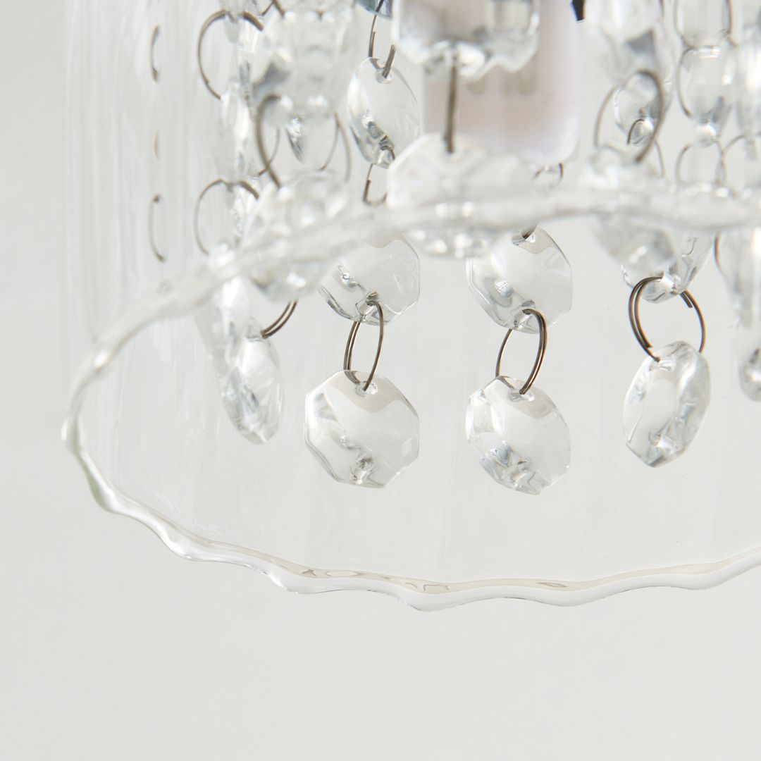 Yarrow 3 Light Polished Chrome Semi Flush Ceiling Light