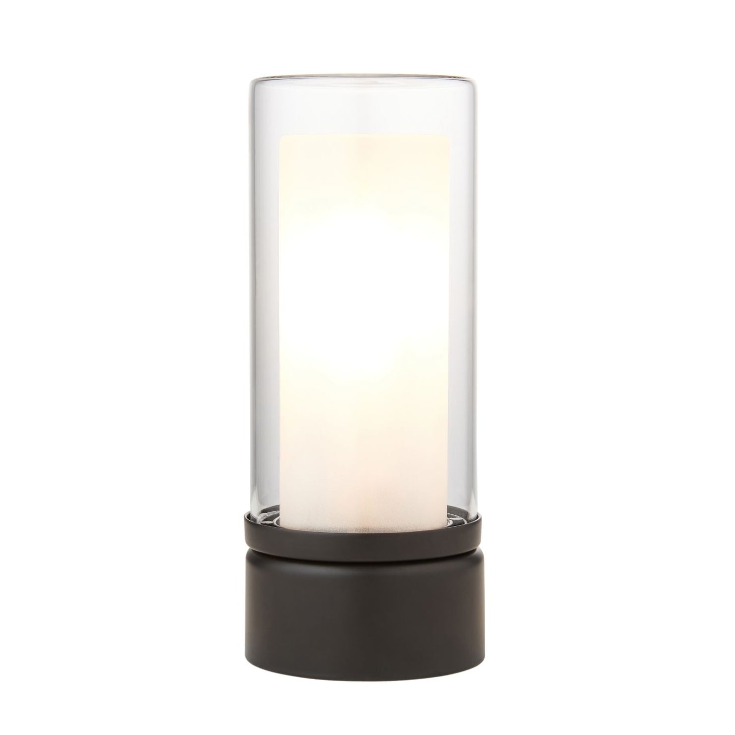 Chepstow Matte Black & Glass Touch Table Lamp