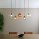 Branco 5 Light Antique Brass Ceiling Pendant Bar