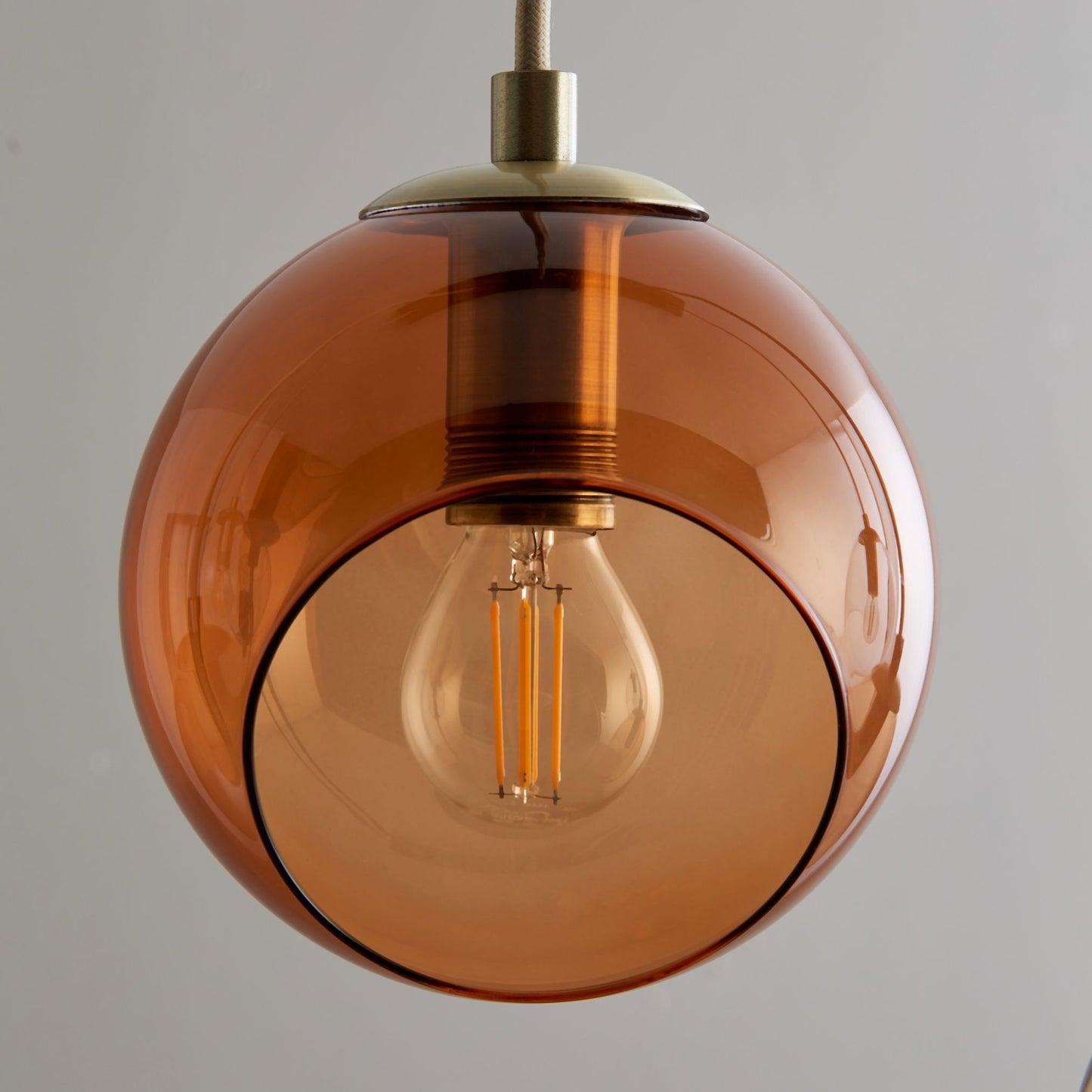 Branco 5 Light Antique Brass Pendant Bar