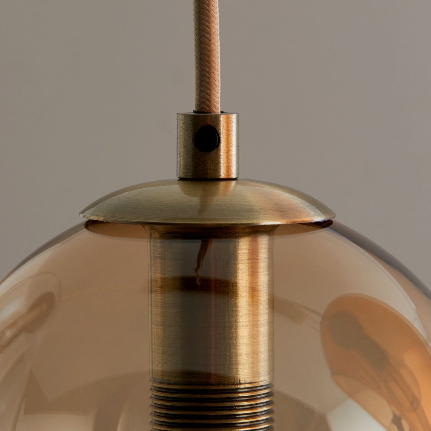 Branco 5 Light Antique Brass Pendant Bar