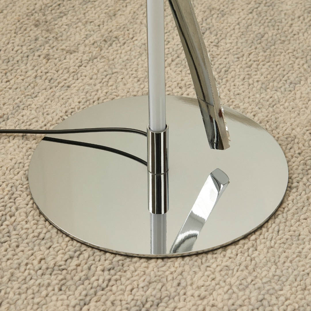 Hyde Chrome And Crystal LED Floor Lamp