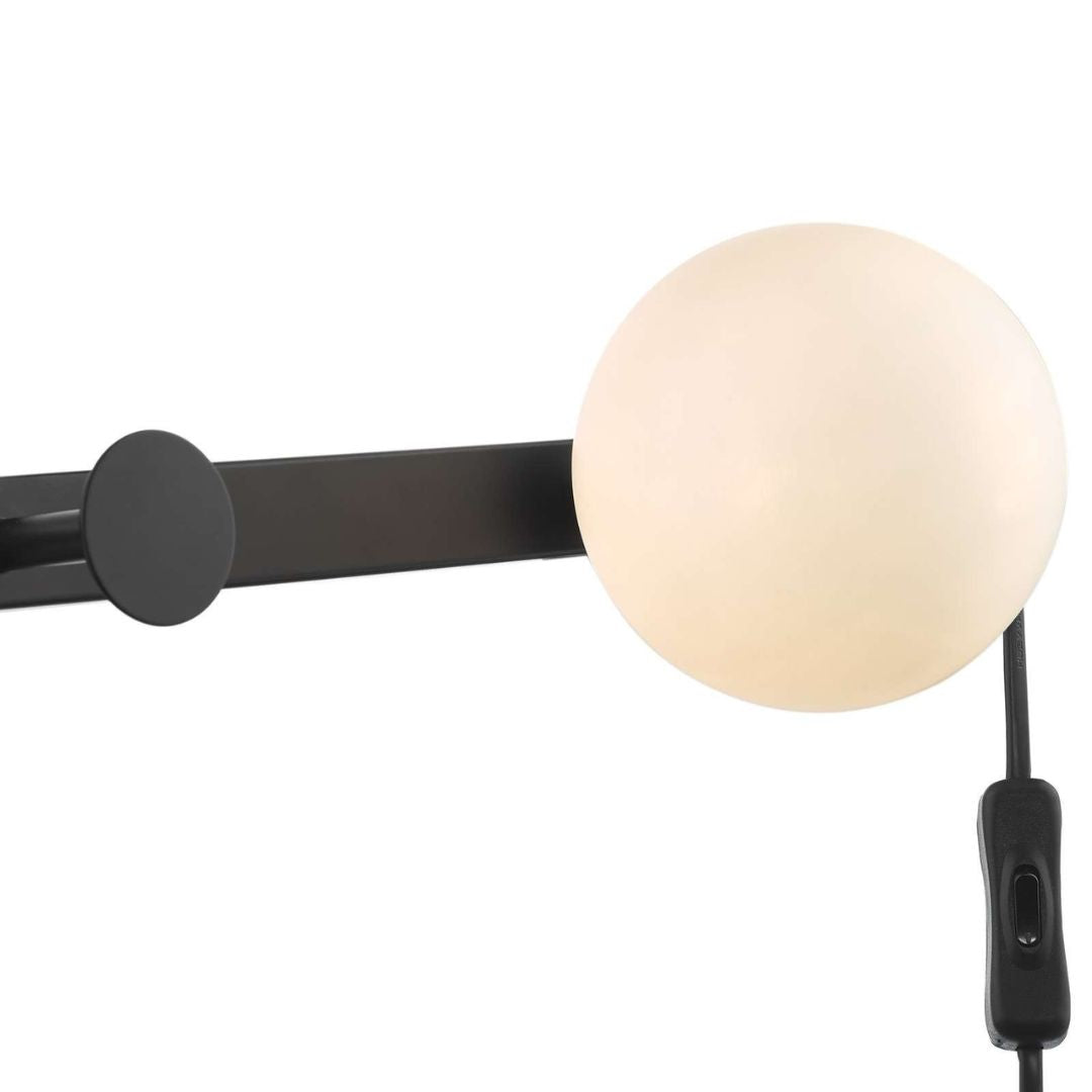Rack Matt Black Coat Rack Wall Light