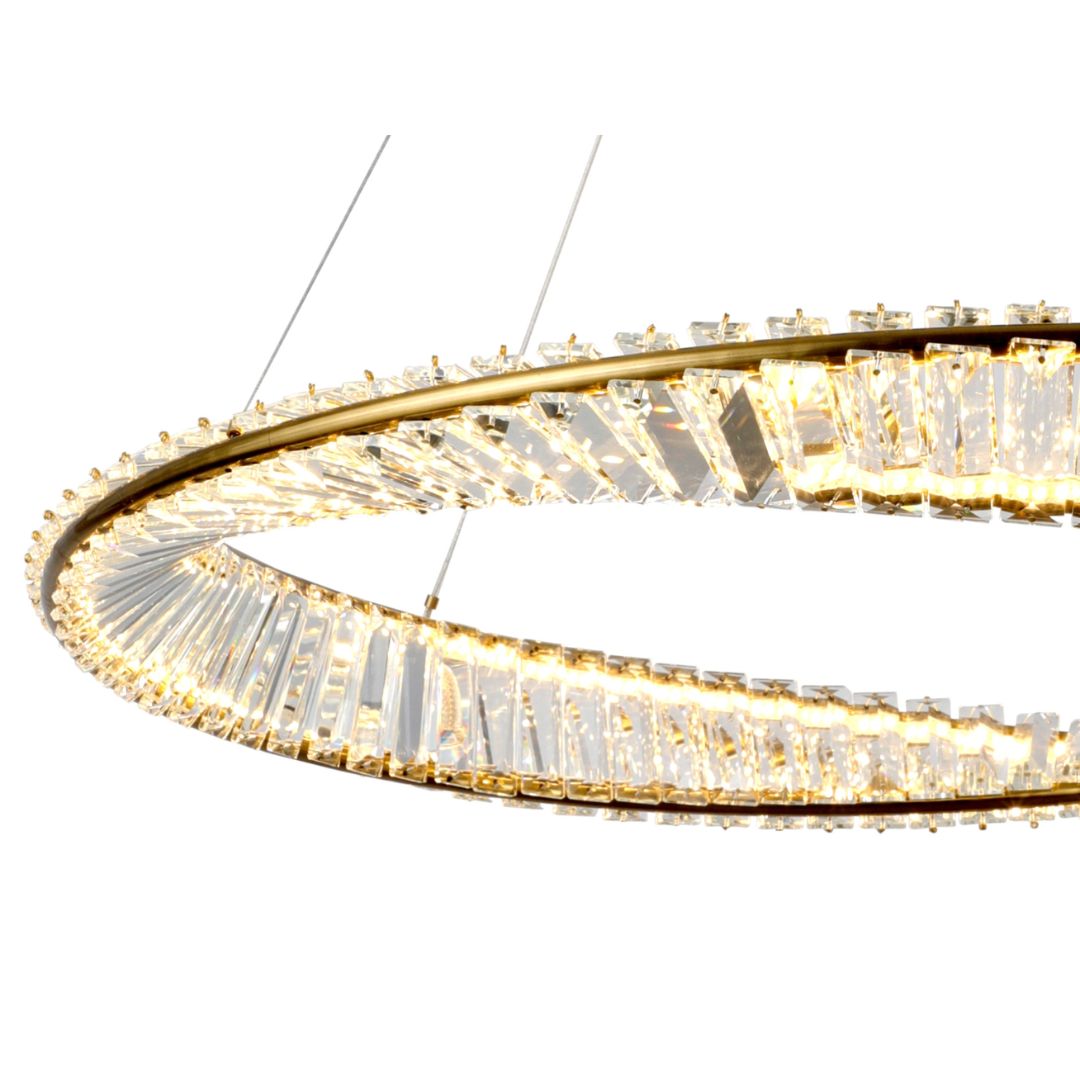 Sparkle Gold Ring LED Pendant Ceiling Light 50w