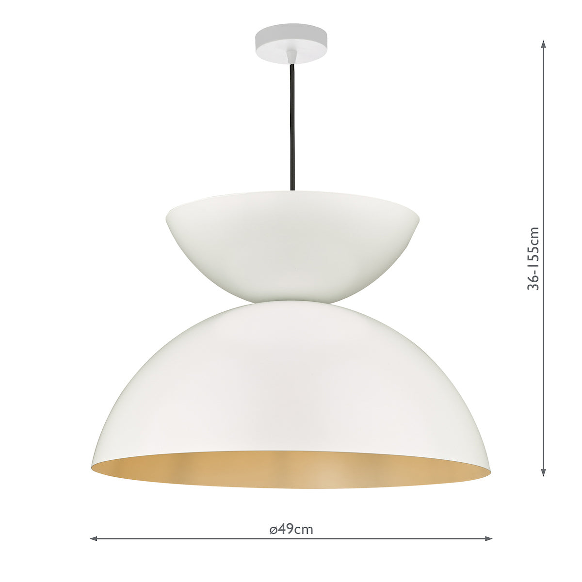 Riya White Pendant