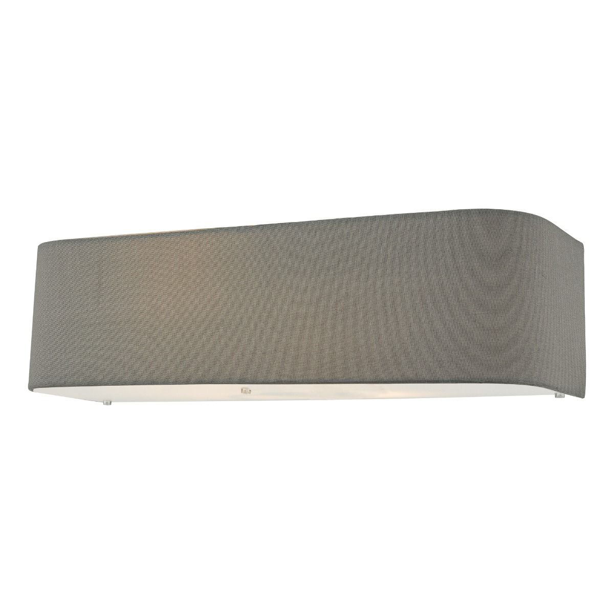 Ronda 2 Light Faux Silk Grey Wall Light