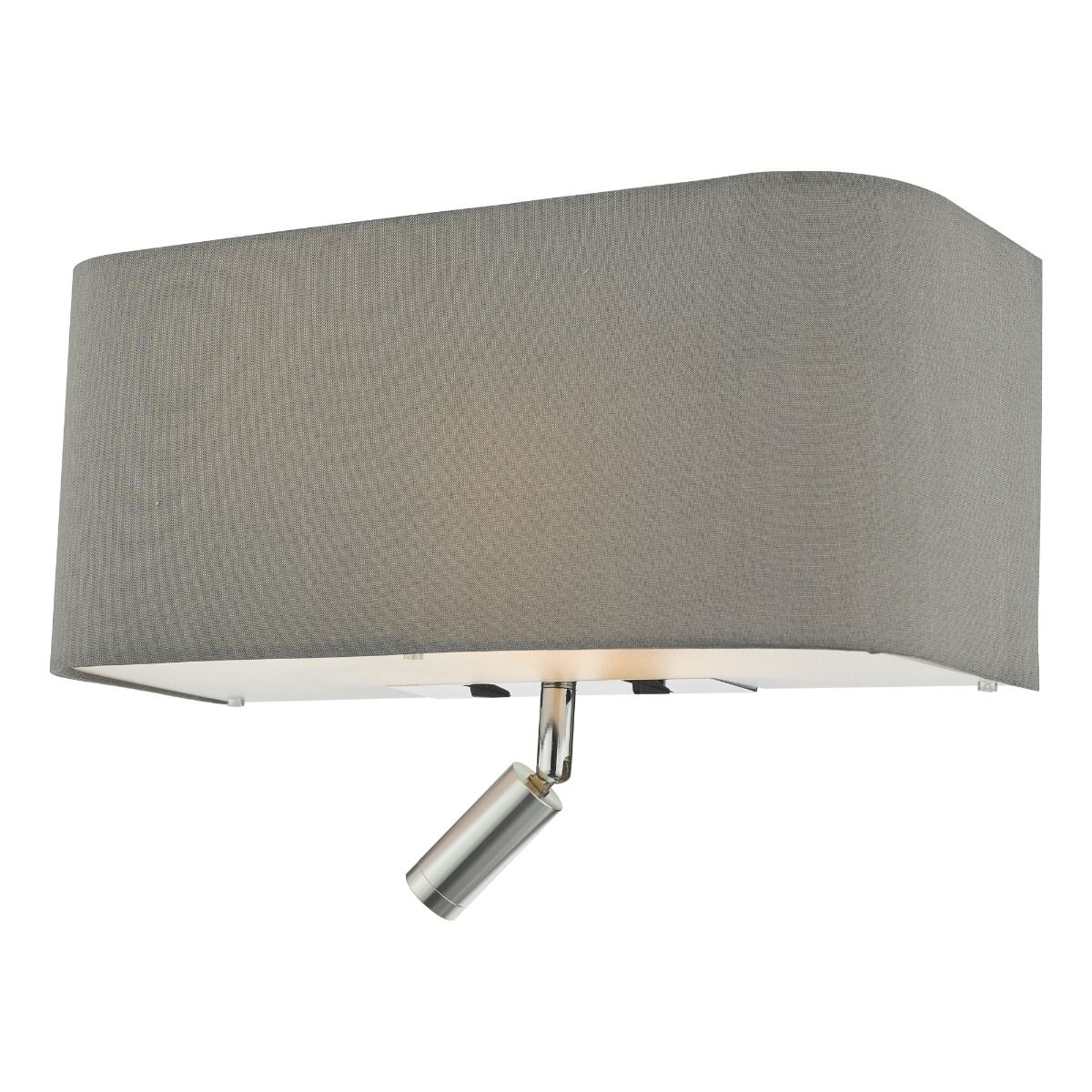 Ronda 3 Light Grey With LED Reading Light Wall Light