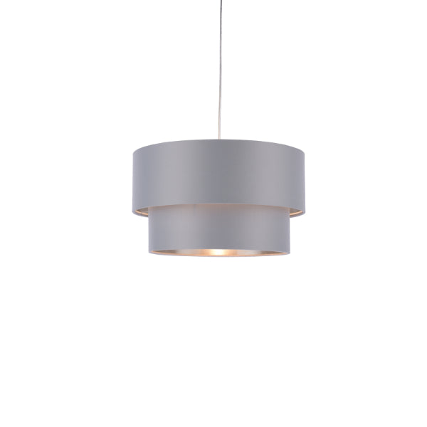 Rute Grey & Silver Pendant Shade