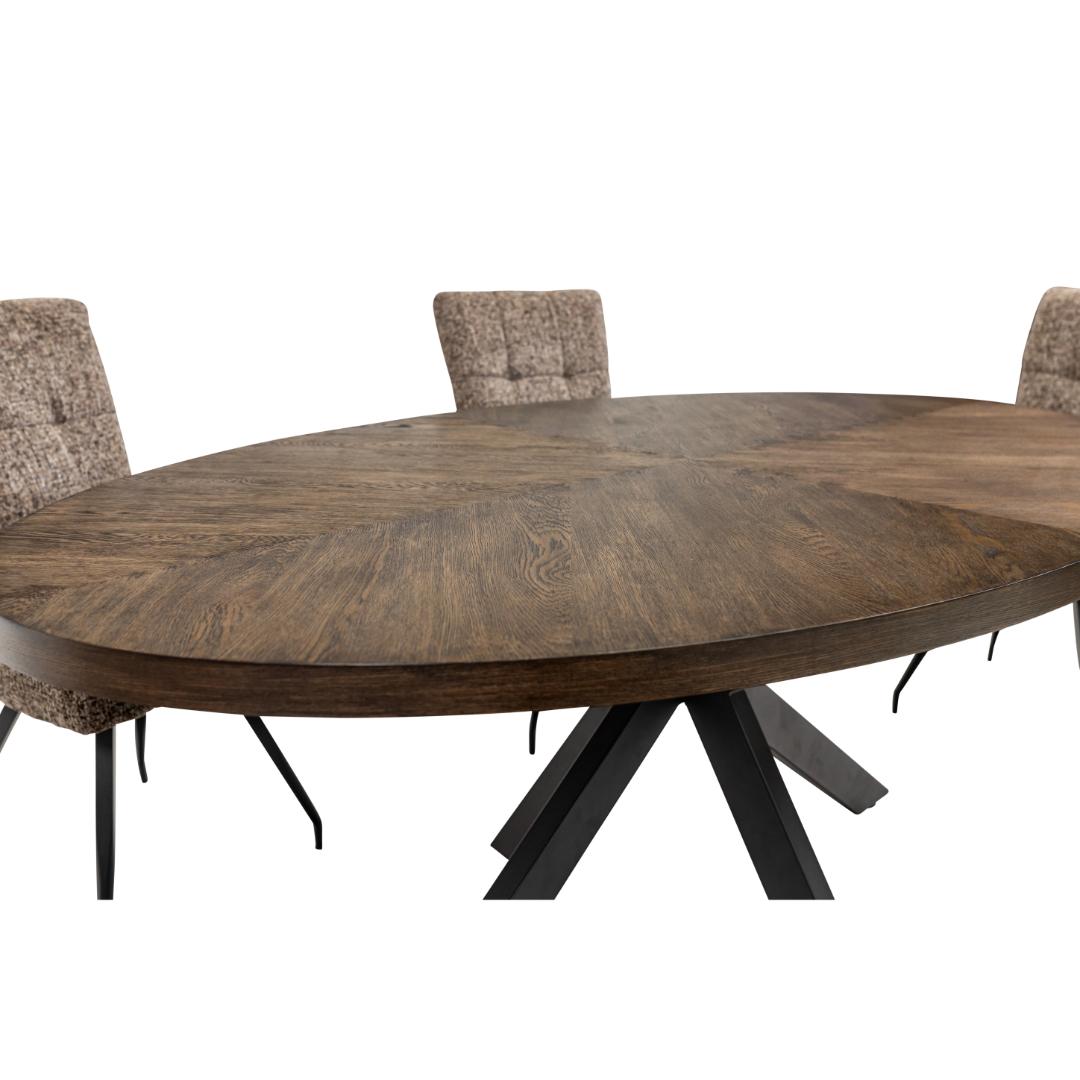 Orlando 1.8M Oval Dining Set with 6 Arabella Chairs