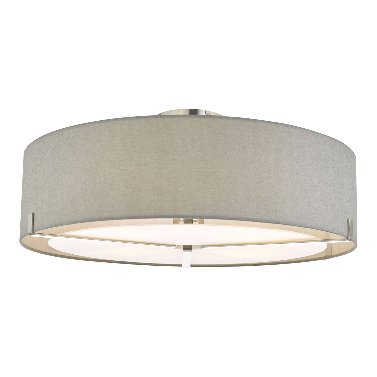 Santino 3 Light Semi Flush Ceiling Light Grey