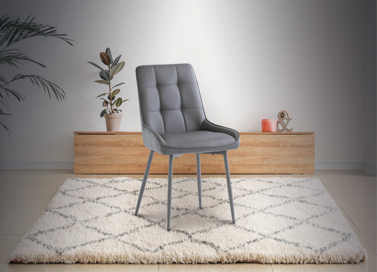 Camilla 6 Seat Grey Dining Set