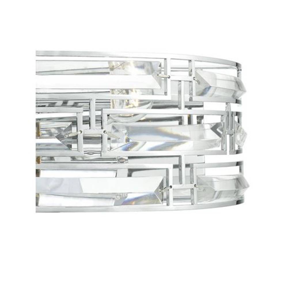 Seville 2 Light Wall Bracket Polished Chrome
