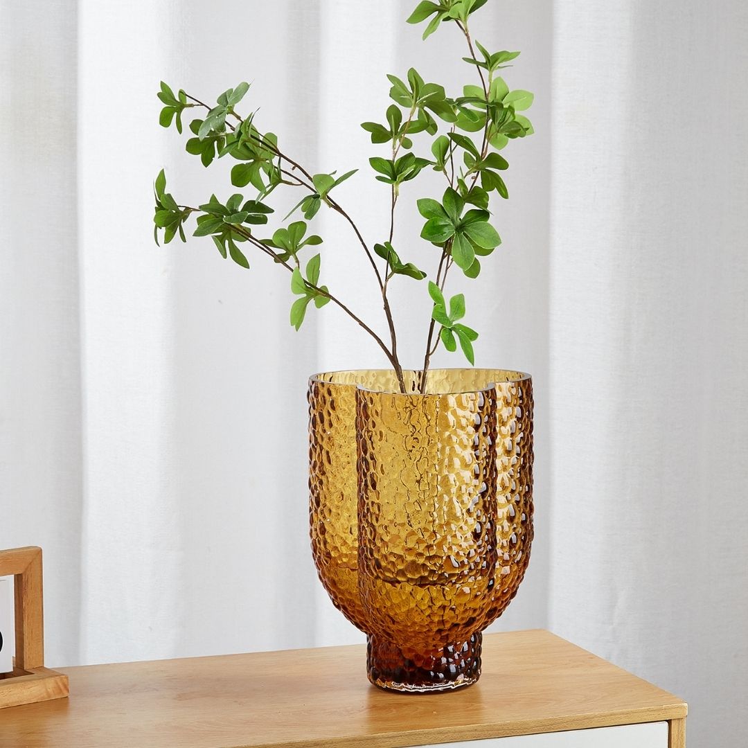 Morgan Large Orange Glass Vase