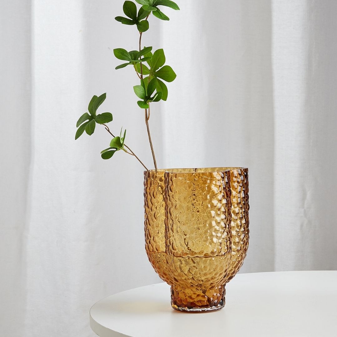 Morgan Small Orange Glass Vase