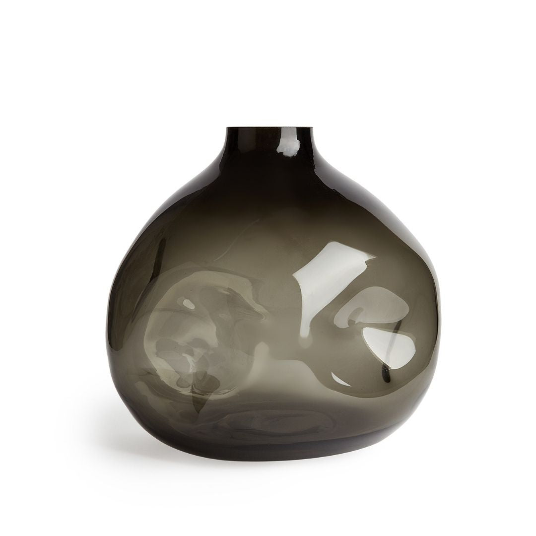 Chennai Black Glass Vase
