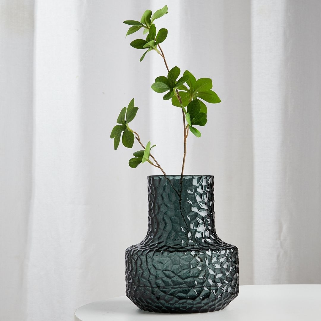 Toldeda Green Glass Vase