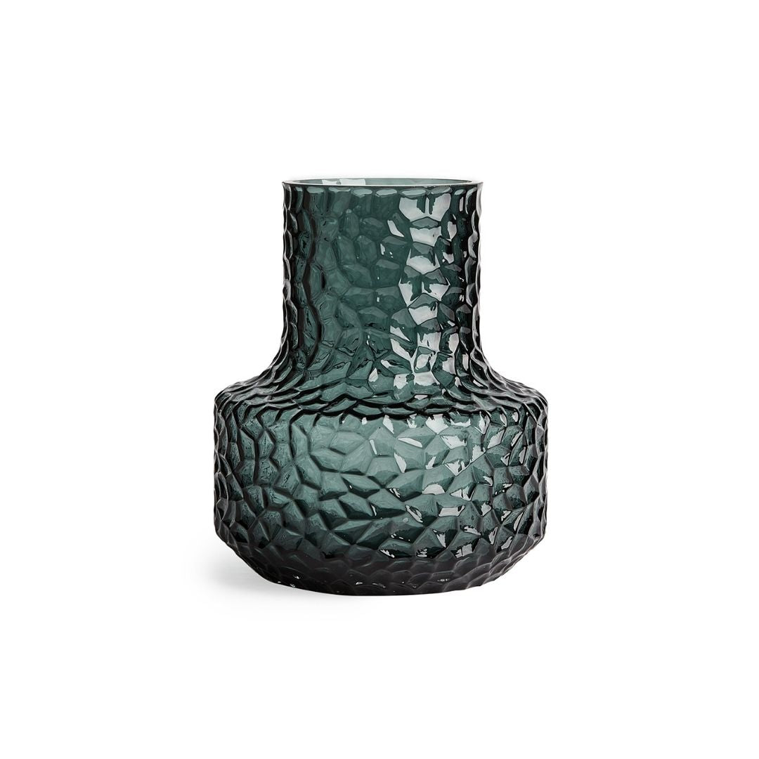 Toldeda Green Glass Vase