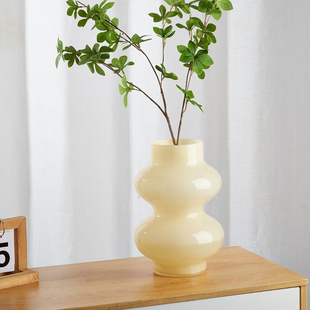 Albi Cream Glass Vase