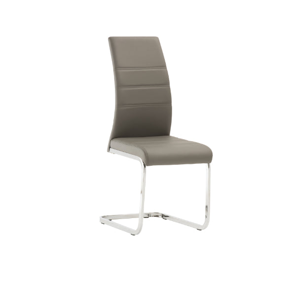 Capri 4-Seater Round Grey Dining Set