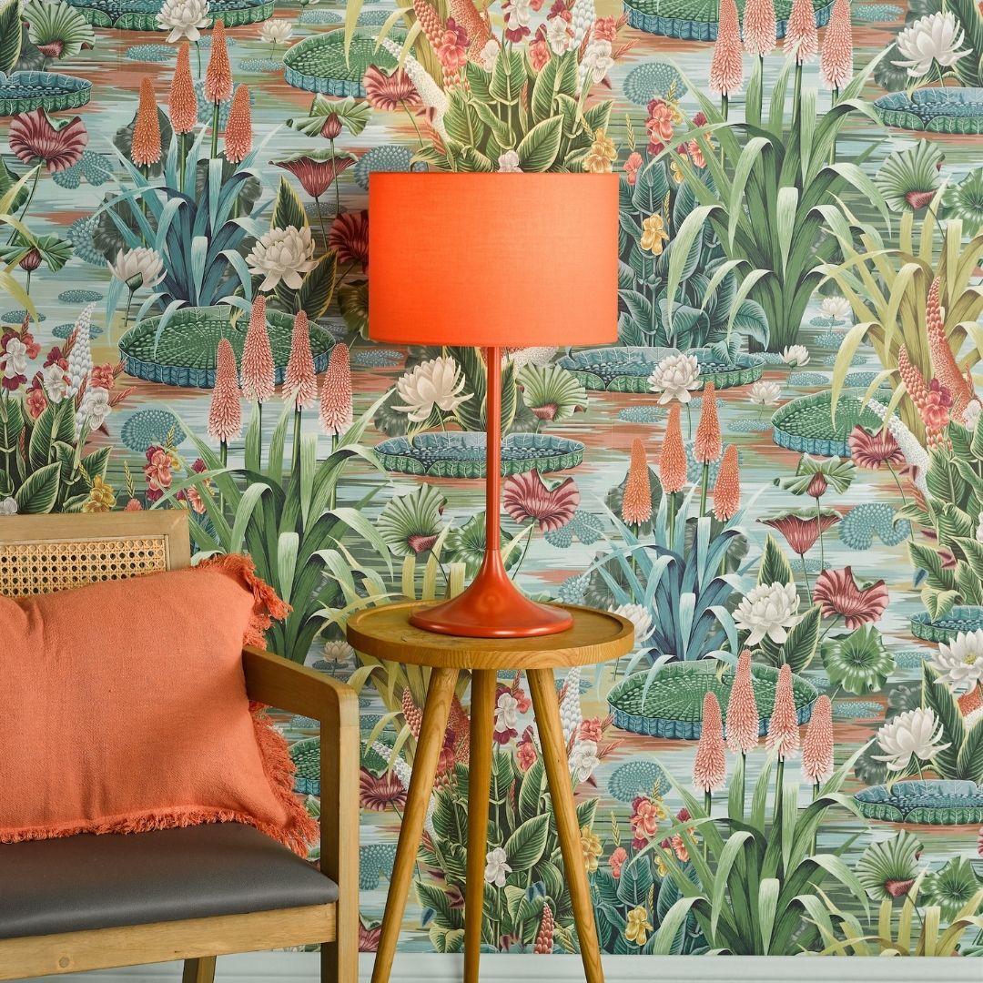 Toledo Burnt Orange Retro Table Lamp