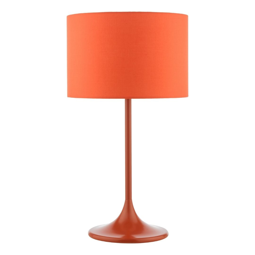 Toledo Burnt Orange Retro Table Lamp
