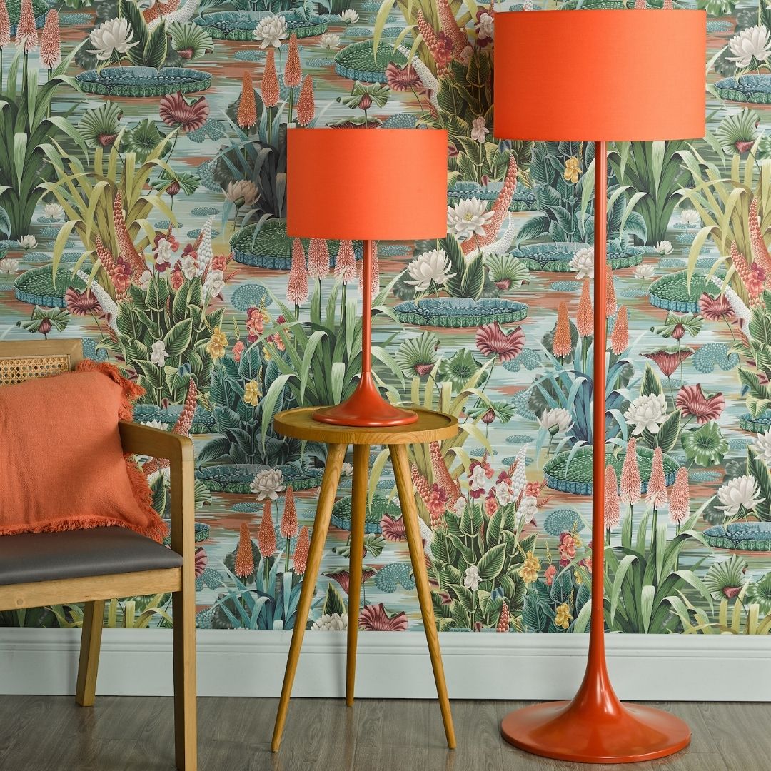 Toledo Burnt Orange Retro Table Lamp