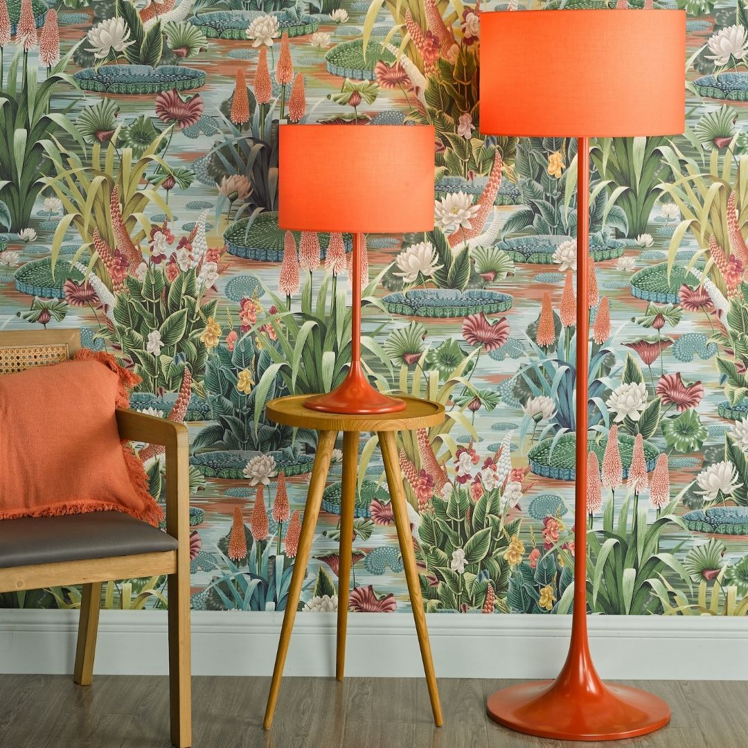 Toledo Burnt Orange Retro Table Lamp