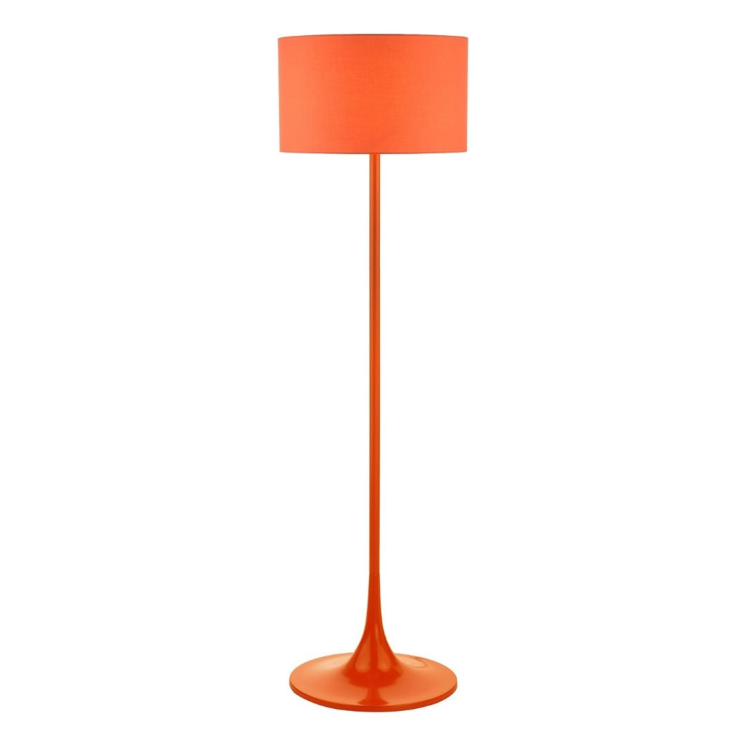 Toledo Burnt Orange Retro Floor Lamp