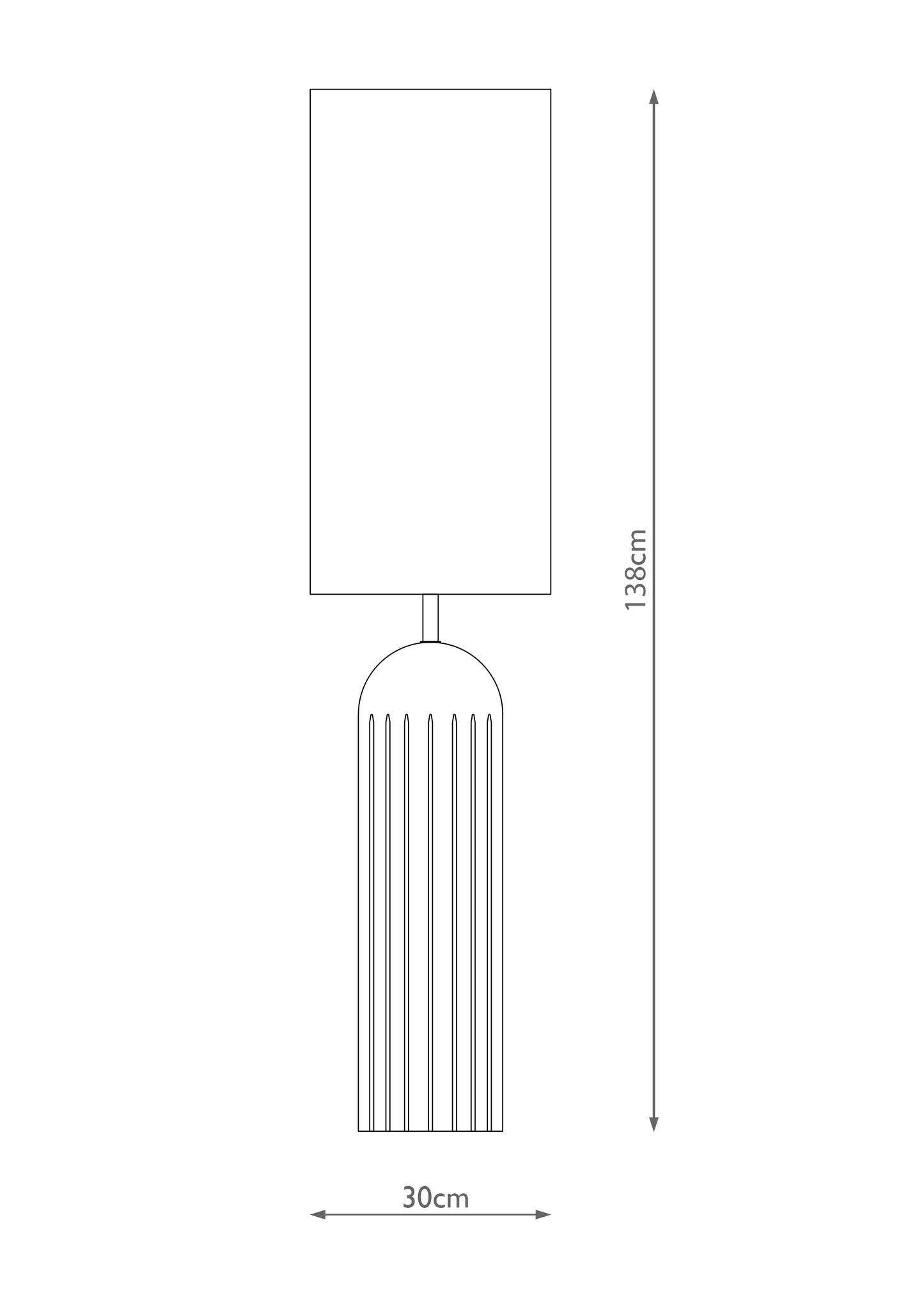 Tova Wooden Floor Lamp