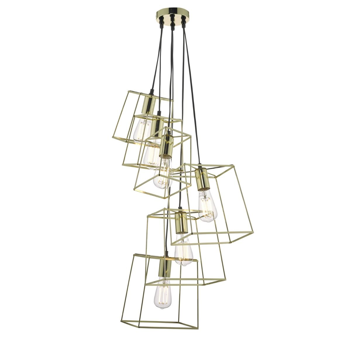 Tower 6 Light Gold Finish Pendant Ceiling Light