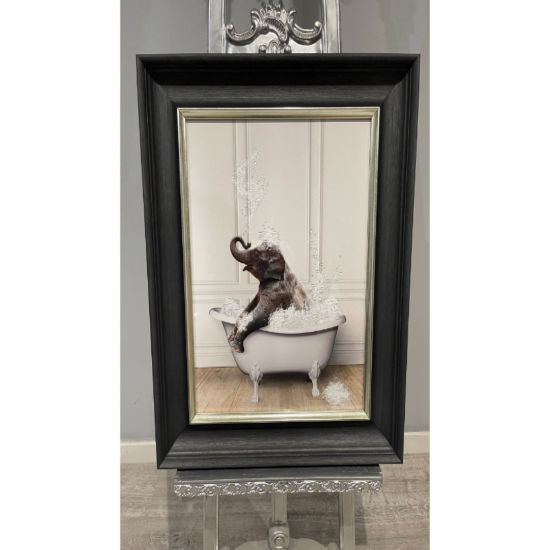 ELEPHANT TUB 50X40 WALL ART