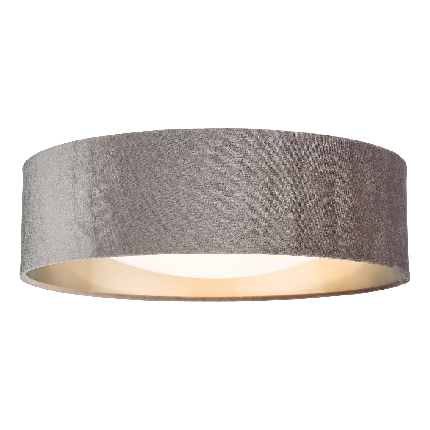 Viera Mink & Silver Flush Ceiling Light