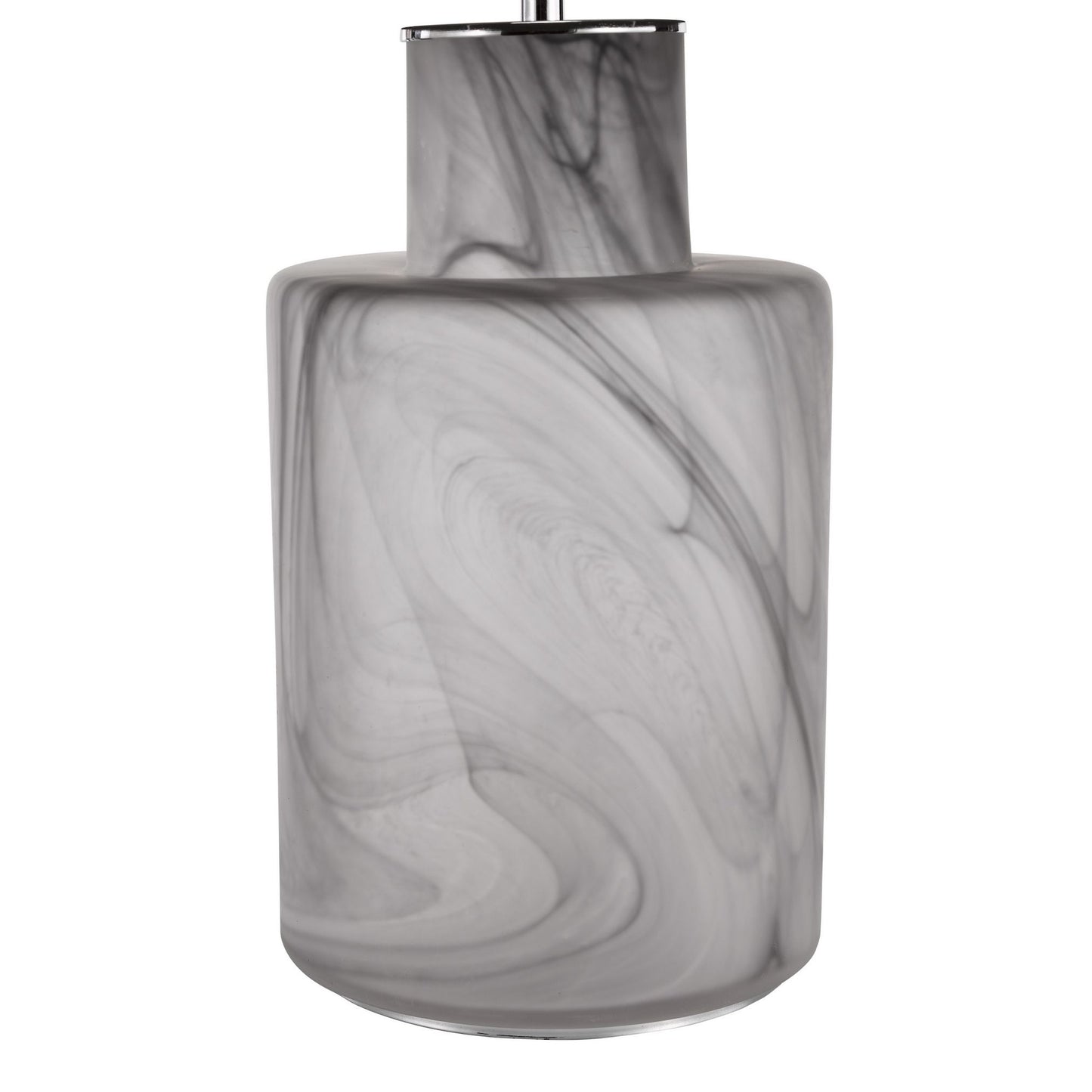 Wanda Grey & Smoked Glass Table Lamp