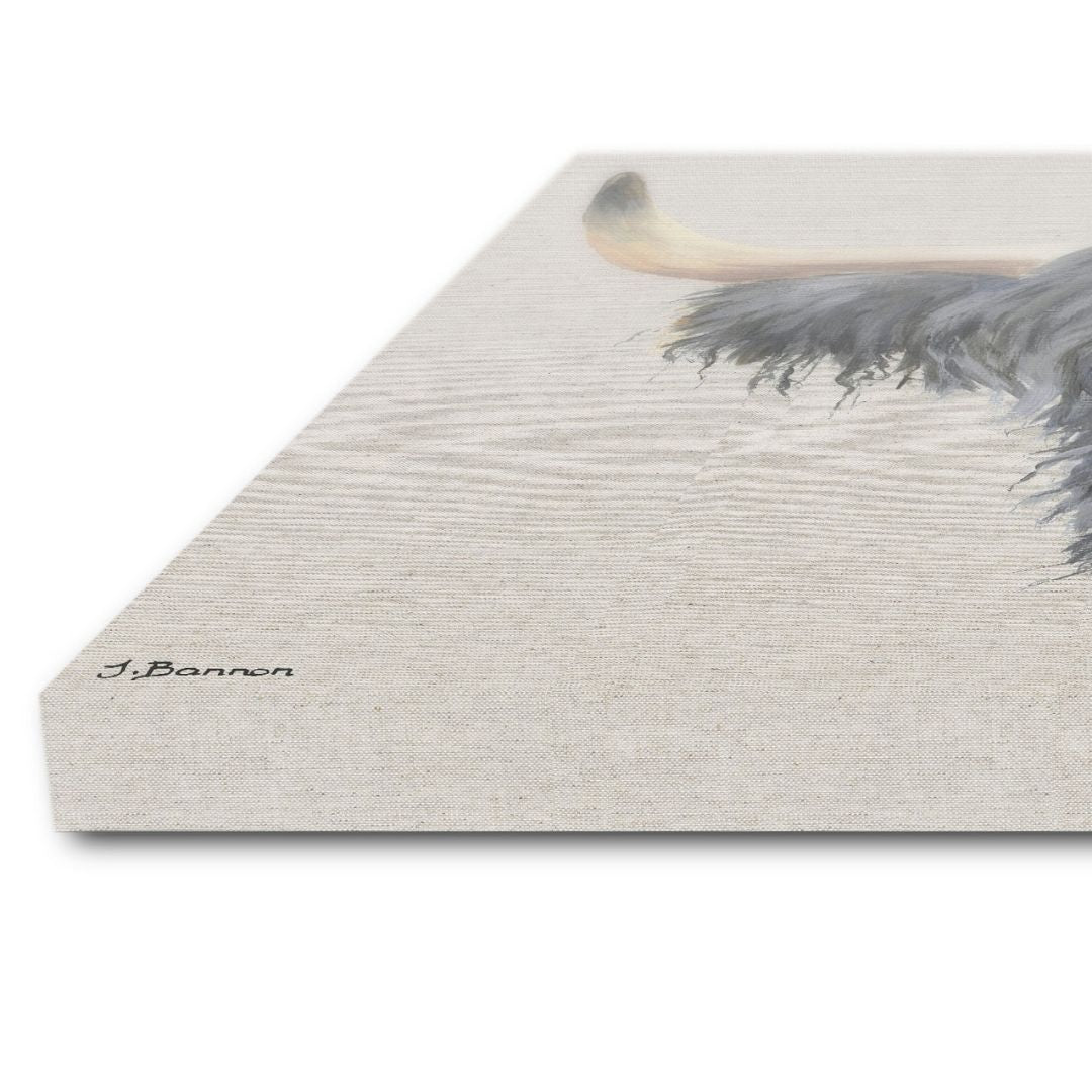 Hagrid the Highland Cow Canvas Wall Art 80x60