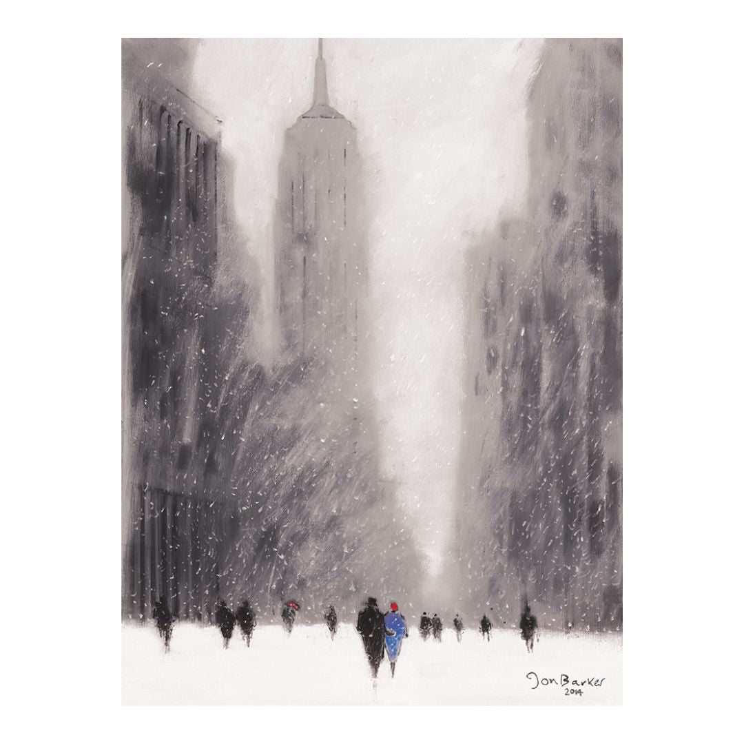 Heavy Snowfall, 5th Avenue Canvas