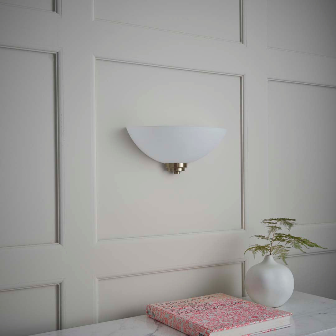Welles Wall Light Antique Brass
