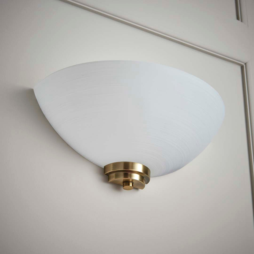 Welles Wall Light Antique Brass